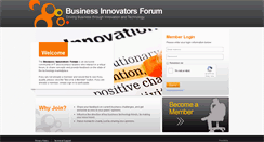 Desktop Screenshot of businessinnovatorsforum.com